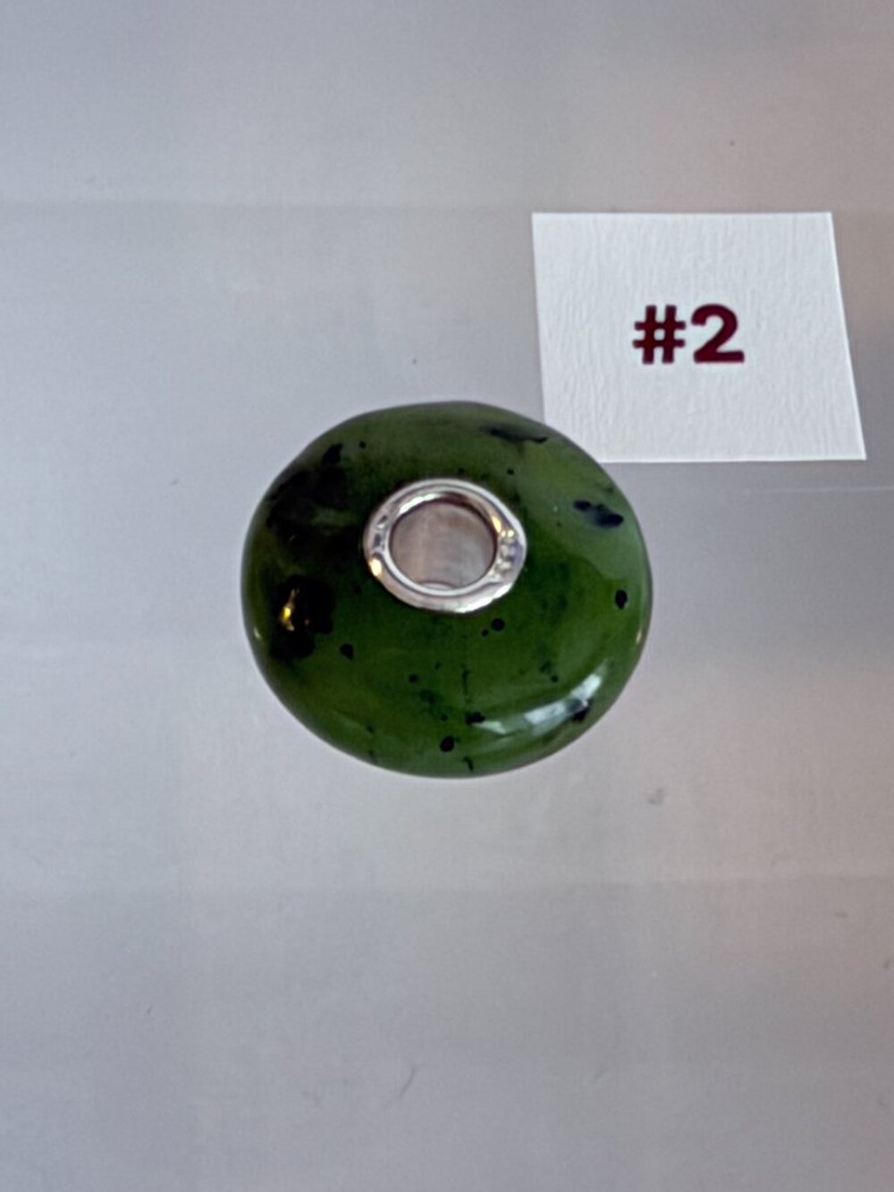 Trollbead Green Gemstone Bead #2